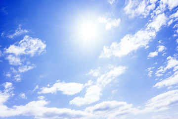 Good Morning background sky,Bright and aura in Phuket Thailand .