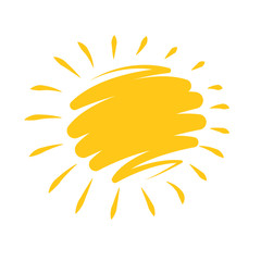 Sun Icon, pictogram.