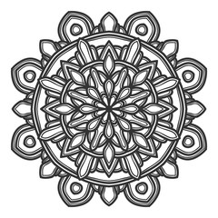 mandala flower illustration vector