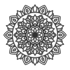 mandala flower illustration vector