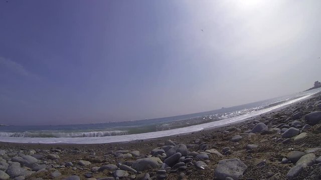 Incoming missiles from amphibious vehicles