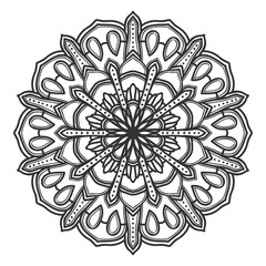 mandala flower illustration vector