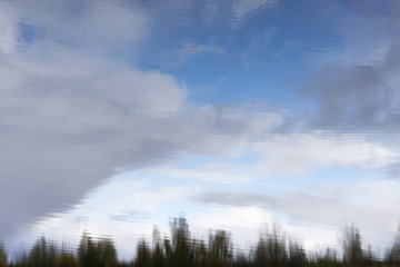 Fototapeta premium Cloudy sky over the river Thames in Purfleet Grays Essex