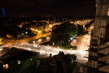 Notre Dame de Paris by night