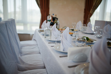 decorated holiday table