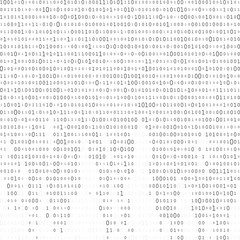 Abstract Matrix Background. Binary Computer Code. Coding. Hacker concept. Vector Background Illustration.