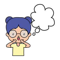 school girl speech bubble