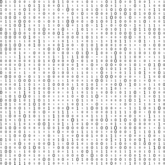 Abstract Matrix Background. Binary Computer Code. Coding. Hacker concept. Vector Background Illustration.