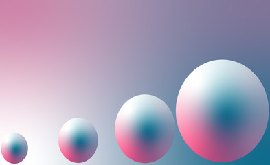 abstract background with colorful balls