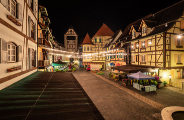 Night view of Colmar Tropicale, Bukit Tinggi, Malaysia