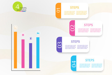 Design Business template infographic chart element with place date for presentations,Vector EPS10.