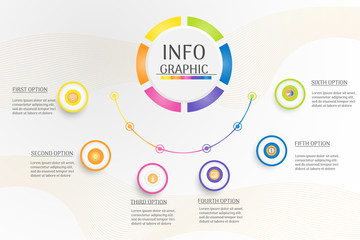 Design Circle Business template  infographic chart element with place date for presentations,Vector EPS10.