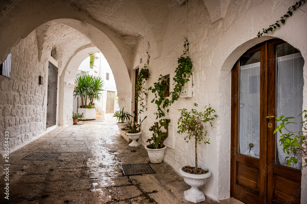 Wall mural Cisternino, Province of Brindisi, Puglia, Italy