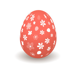 Happy Easter egg postcard