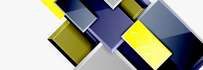 Abstract square composition for background, banner or logo