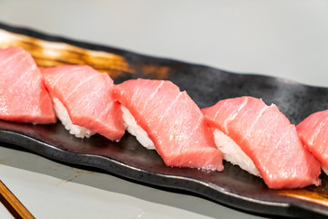 Tuna sushi or Otoro sushi