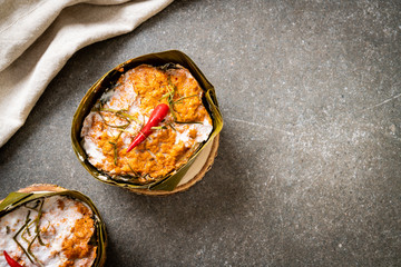 steamed fish with curry paste