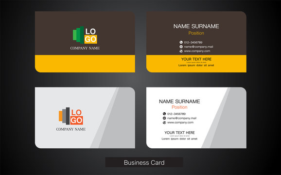  Business Card Template, Name card