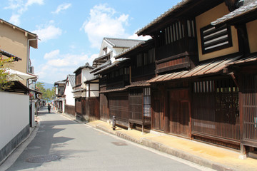 Fototapeta na wymiar Street in Miyajima (Japan)