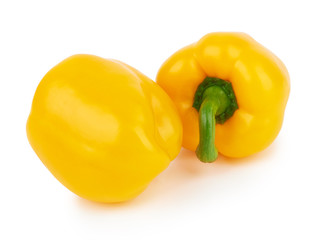 sweet peppers on white