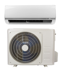air conditioner on white