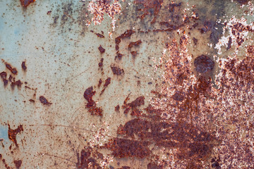 Close up rust on surface of the old iron, Rusty metal steel metal sheet board abstract art background