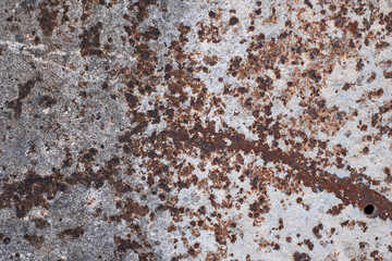 Close up rust on surface of the old iron, Rusty metal steel metal sheet board abstract art background