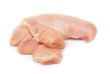 Raw chicken fillet