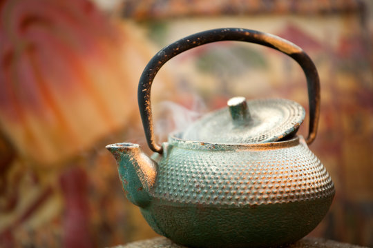 Old hot teapot nobody spring garden  