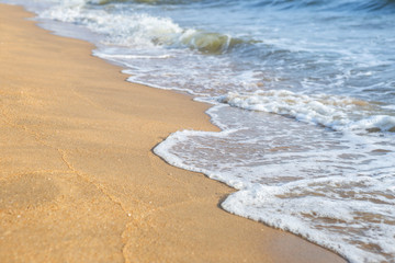 Sand beach, natural summer sand beach, outdoor day light