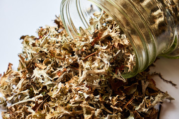 Tea ceremony , many dry flower tea leaves , box tea