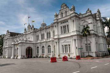 Fototapeta na wymiar The City Hall of George Town, Penang, Malaysia