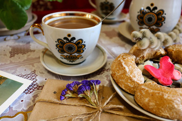 cup of tea and cookies