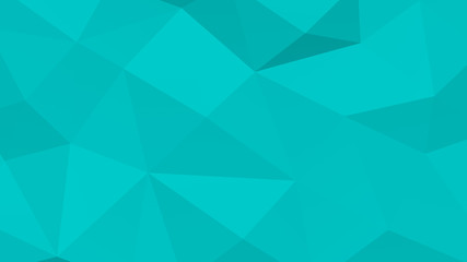 Turquoise polygonal geometric surface background. 3D rendering.