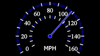 Fototapeta premium Speedometer. 3D rendering.