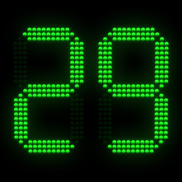 Sports shot clock. 3D rendering.