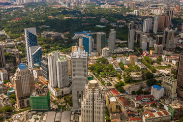 An aerial view of Kuala Lumpur