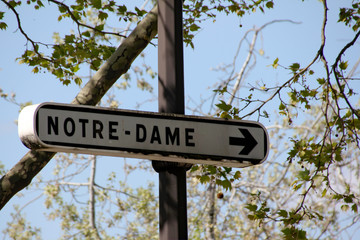 Panneau Notre Dame