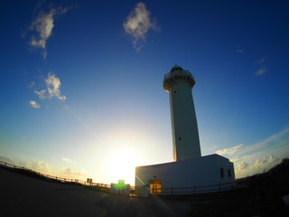 See the sunrise from the lighthouse on the edge of the island