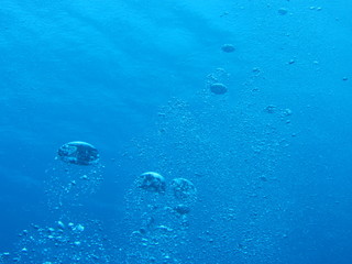 Shining bubbles in the deep sea