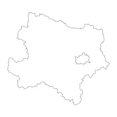 Niederösterreich. Map outline of the Austrian region