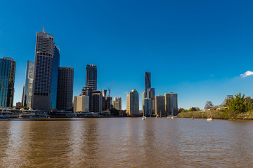 City skyline with buildings in Australia, Melbourne