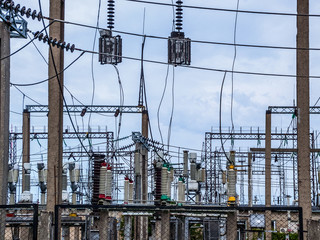 Electrical substation in open space