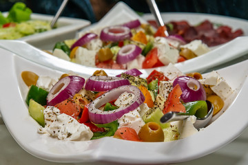 Greek Salad on the plate