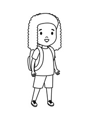 little girl kid character