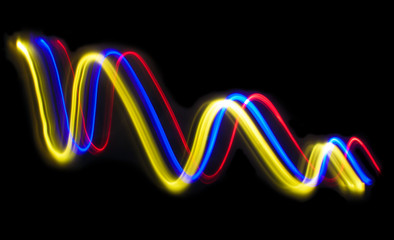 Larga Exposcision Foto Led Tricolor onda