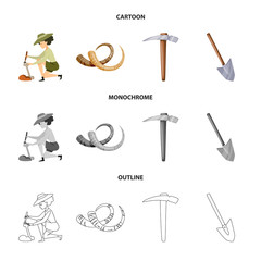 Isolated object of story and items icon. Collection of story and attributes  stock vector illustration.
