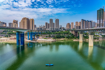 Fototapeta premium View of the Jialing river