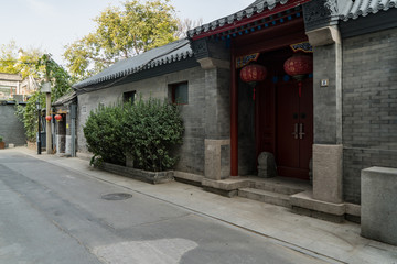 Houses in alleys in Beijing, China