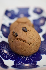 White chocolate and cranberries cookies